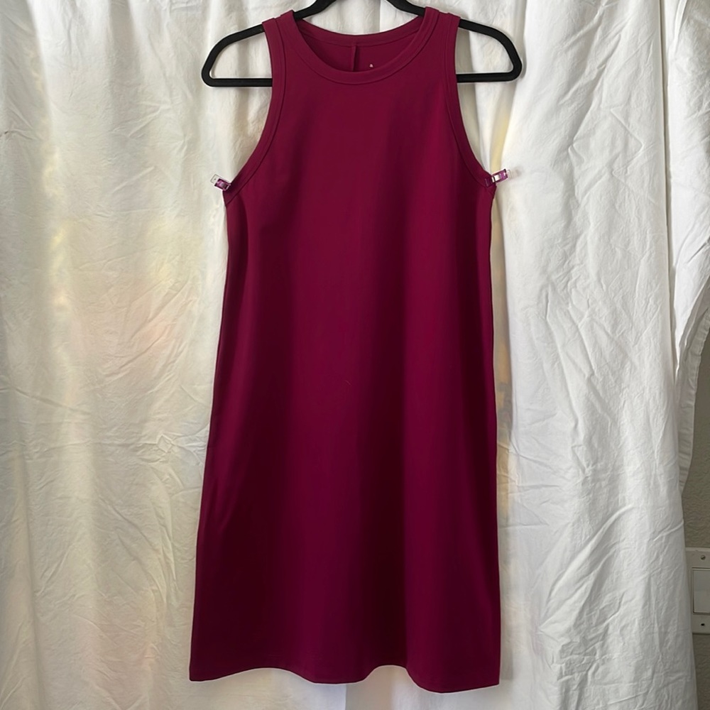 Magenta/ Maroon Summer Sleeveless Knit Dress Size Medium
